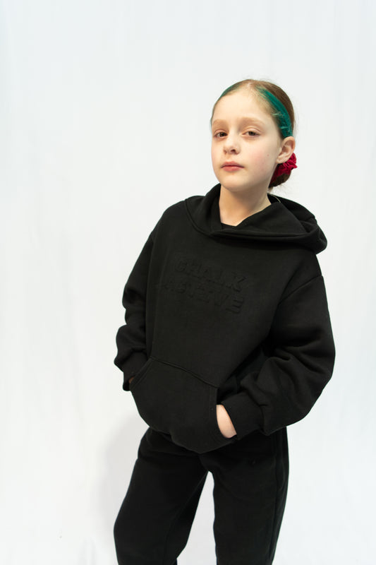 Chalk Active Black Hoodie