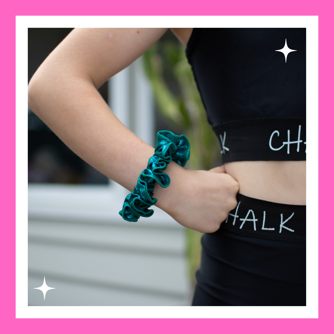 Petrol Foil Scrunchie