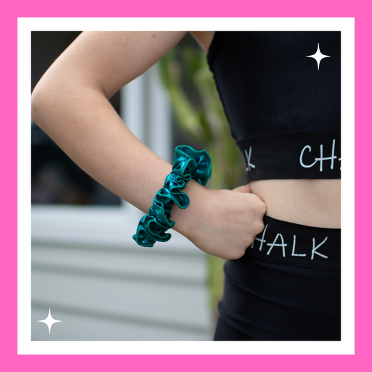 Petrol Foil Scrunchie