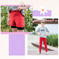 Red Longs and Shorts