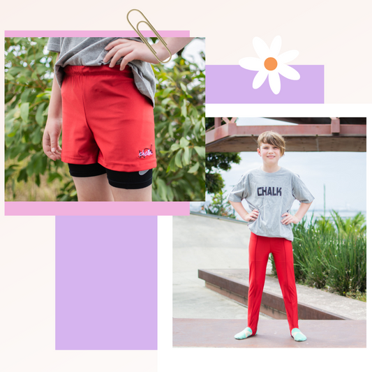 Red Longs and Shorts